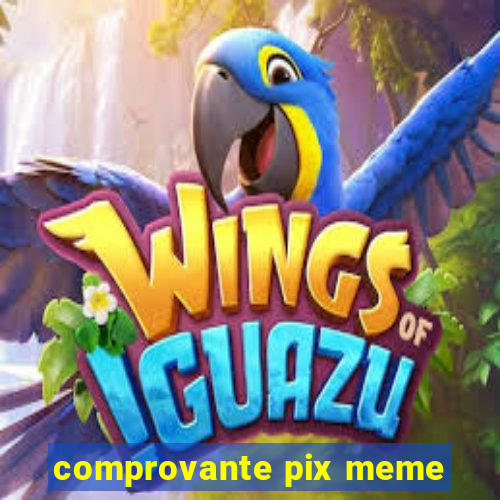 comprovante pix meme