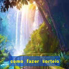 como fazer sorteio de cores online