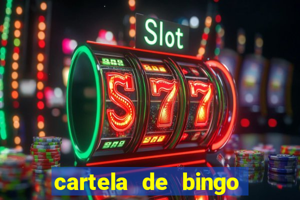 cartela de bingo pra imprimir