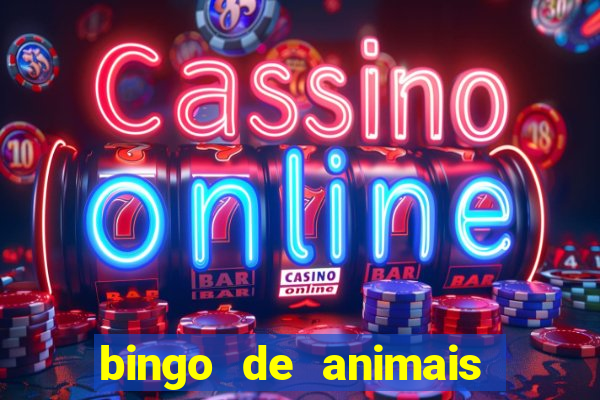 bingo de animais para educa??o infantil